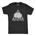 thumbnail image 1 of Mens Zombie Food Pyramid T Shirt Funny Undead Nutrition Tee for Guys (Heather Black - PYRAMID) - S, 1 of 3