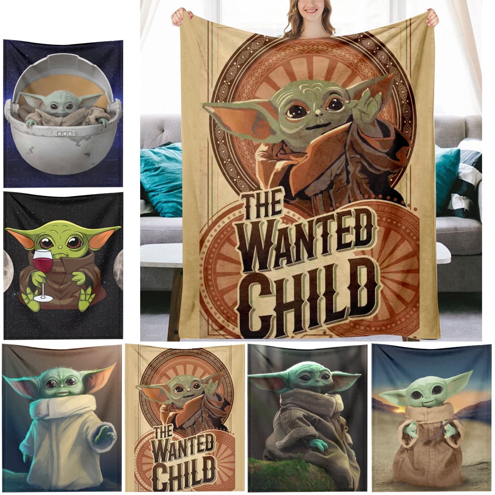 Baby yoda tie blanket sale