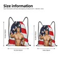 thumbnail image 4 of Joh-n Wres-tler Cen-a Drawstring Bag Gym Sackpack Beach Sport Yoga Backpack, 4 of 8