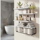 thumbnail image 1 of Repisas Flotantes Estantes De Madera Cocina Baño 4pzs Modelo Blanco, 1 of 4