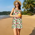 thumbnail image 5 of Japuie Watermelon Print Summer Dresses for Women,Women's Sleeveless Dress,Beach Tshirt Tank Sundresses,Women's Summer Tank Midi Dress with Pockets,Tank Loose Sundress-XX-Large, 5 of 6