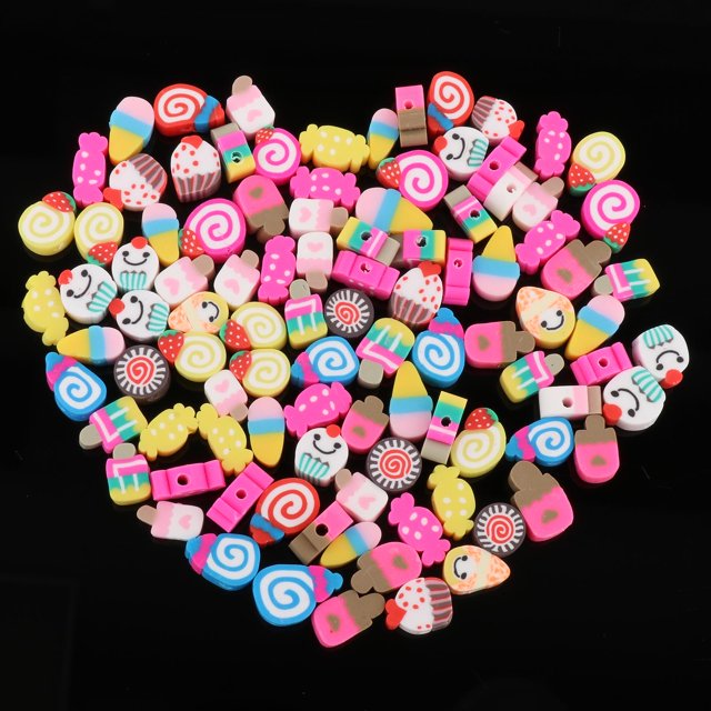 100 Piezas de de DIY Colgantes de Polimérica para , Colr, Pinza para El Cabello, Pendiente, Abalorios BLESIY Colgantes de arcilla