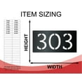 thumbnail image 2 of Custom Metal House Number Stencil Wall Art - Custom House Numbers Vertical Horizontal - 14 Color Options 24 / Vertical, 2 of 6