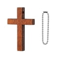 thumbnail image 7 of BLESIYA 50 Pieces Wood Cross Pendants Wooden Cross Charms with Chain for Party Favor, 7 of 7