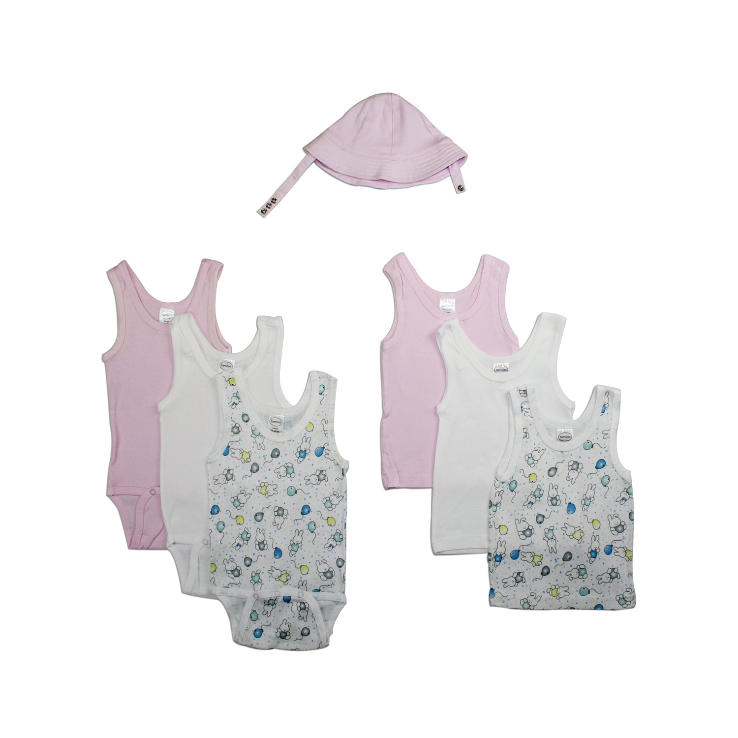 Newborn Baby Clothes Set - 7 Piece Cotton Layette Gift Set - Soft & Breathable Infant Outfits