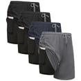 thumbnail image 1 of Shorts de running 2 en 1 de secado rápido Kinglaman para hombre, talla grande, 1 of 6