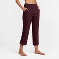 thumbnail image 2 of COMVALUE Pants for Women Stretch Cropped Summer Casual Capris Office Work Slacks Yoga Dress Pant Pants (Red, XL), 2 of 9