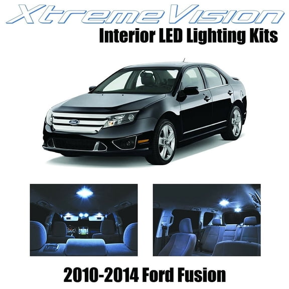 XtremeVision LED for® Ford Fusion 2010-2014 (5 Pieces) Cool White Premium Interior LED Kit Package Installation Tool