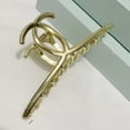 thumbnail image 1 of Pinza para el pelo, pinza para el pelo de metal dorado, pinza para el pelo con perlas doradas, pasador grande para mujeres y niñas, 1 of 1