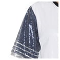 thumbnail image 4 of Women's Gameday Couture  White North Carolina Tar Heels Full Sequin Jersey Dress, 4 of 4