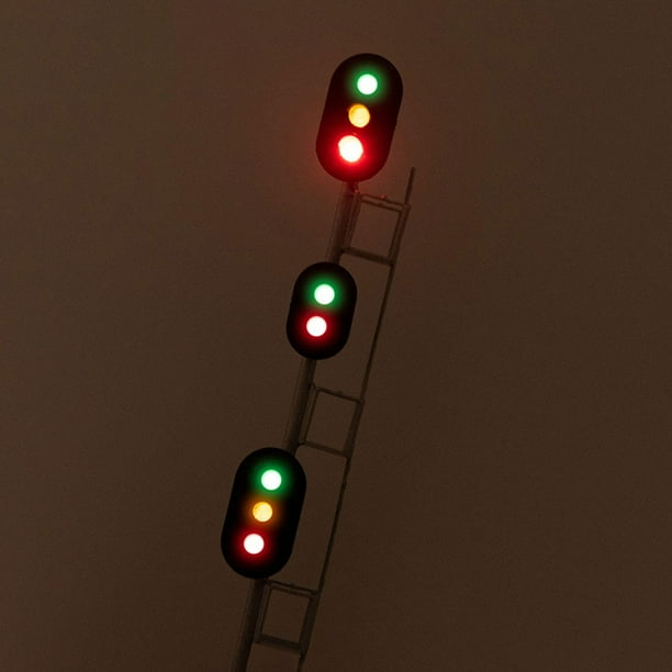 2 Ensembles de Modèles de Feu de Route Modèles de Feu de Signalisation Modèles de Lumière Simulée pour Table de Sable 2 Ensembles de Modèles de Feu de Route Modèles de Feu de Signalisation Modèles de Lumière Simulée pour Table de Sable