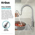 thumbnail image 7 of KRAUS Oletto Single Handle Pull Down Kitchen Faucet in Chrome, 7 of 7