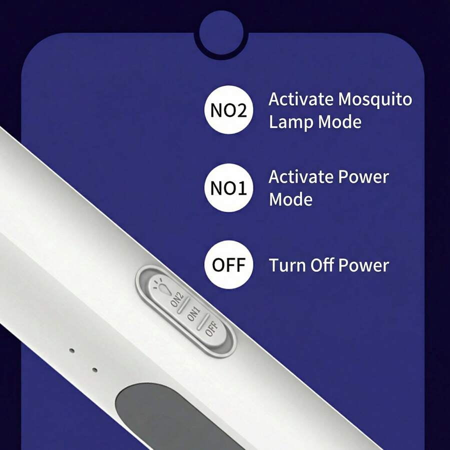 Dual Function USB Powered Electric Insect Eliminator with Adjustable Head and Extending Handle - Compact Indoor Flying Pest Control Device
