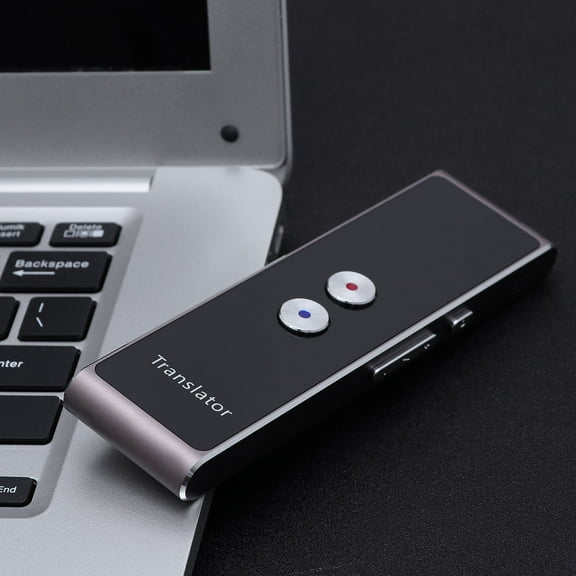 LOLIPPYY and Rechargeable Translator Metal Brown 1Set for Travelling Business