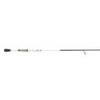 Lew’s MACH 1 Spinning Fishing Rod, 7-Foot, 1-Piece IM7 Graphite Rod with Medium Power and Fast Action, Winn Dri-Tac Split-Grip, Graphite Skeletal Reel Seat, White/Black/Green