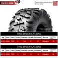thumbnail image 3 of WANDA (2) 25x10-12 & (4) 25x11-12 UTV ATV Tires 6-Ply Set 6 Bighorn Style 6-Wheelers, 3 of 6