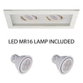 thumbnail image 2 of WAC Lighting 2-Light LED Low Voltage Multiple Aluminum Trim in White, 2 of 3