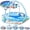 blue, variant on WonderStone 9-in-1 Baby Gym Play Mat, Tummy Time Water Mat with 6 Hanging Toys & Pillow, Baby Toy Gift for Ages 0-18 Months, Pink