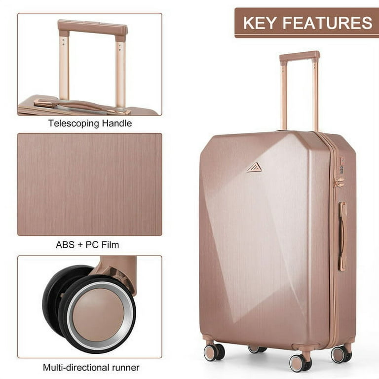 Hikolayae Sunshine Collection Hardside Spinner Luggage Sets in