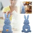 thumbnail image 2 of Easter Celebration Desktop Ornament Set Featuring Adorable Bunny Purse With Decorative Ceramic Plate For Festive Spring Display, 2 of 6
