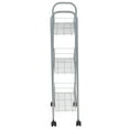 thumbnail image 4 of Household Essentials Slim Storage Cart, 3 Shelf Storage Cart with Wheels, Perfect for Laundry Rooms, Bathrooms, Pantries, Kitchens and More, 4 of 8