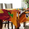 thumbnail image 3 of SKYSONIC Thanksgiving Turkey Tablecloth Waterproof Washable Polyester Square Table Cover Durable Tablecloth for Kitchen Dining Table Party Decor (60 X 90 Inch), 3 of 7