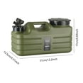 thumbnail image 3 of Fête du Canada "Conteneur d'Eau Portable Extérieur Vert/kaki/noir Réservoir d'Eau PE avec Robinet ( Options 5L/11L/12L) Comprend un Tube d'Extension de Capuchon de Rechange et une Brosse de Nettoyage pour le Camping Mes Articles, 3 of 4