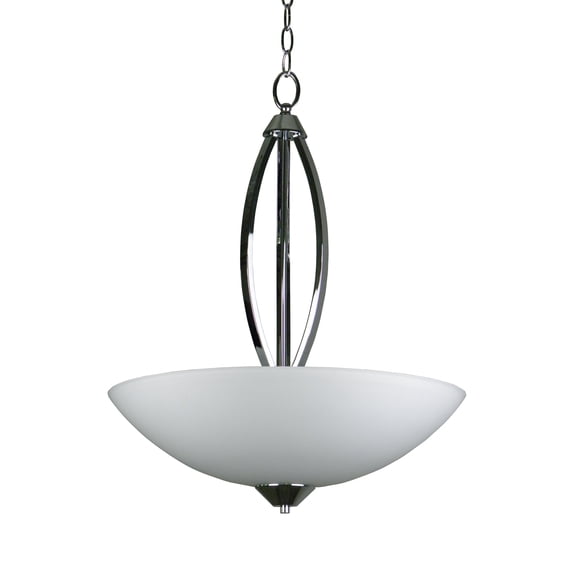 CH179-20CH-Whitfield Lighting-Anna - Three Light Bowl Chandelier-Chrome Finish
