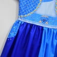 thumbnail image 5 of Girls Chloe Blue Costume Dress Kids Movie Outfits Halloween Birthday Party 4-10Y, 5 of 6