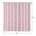 thumbnail image 5 of Waterproof Pink Damask Shower Curtain 72x72 Inch Boho Style Polyester Unique Shower Curtain for Bathroom Hotel Home Decor with 12 Plastic Hooks, 5 of 5