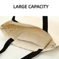 thumbnail image 4 of Bolso Tote de Lona Baglemon para Mujer, Bolso Estético de Hombro con Cierre y Bolsillos Internos, 4 of 7