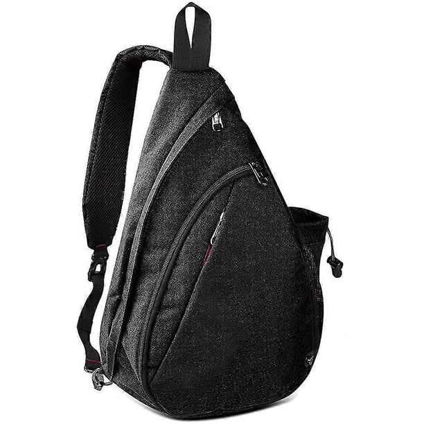 Sling Bag - Crossbody Shoulder Chest Urben/Outdoor/Travel Backpack for Women & Men (Black)