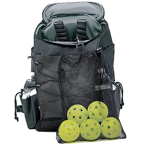 Mochila de Pickleball Athletico para Hombres o Mujeres Negra