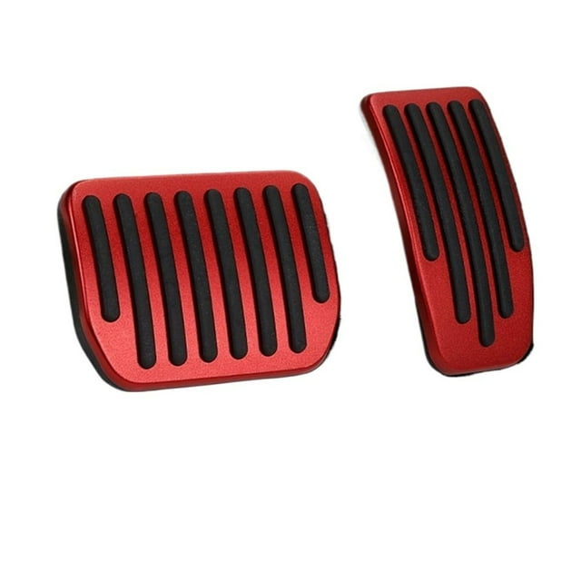LEEYNEER Auto Aluminum Pedal Covers Brake Accelerator Pedal Covers Foot Pedal Pad Replacement Nonslip Car Pedal Pads Non-Slip Performance Accessories Pedal Covers Suitable for Model 3