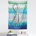 thumbnail image 1 of Anchor Tapestry, Nautical Themed Symbol with Chains Motif on Colorful Chevron Zigzags Background, Fabric Wall Hanging Decor for Bedroom Living Room Dorm, 5 Sizes, Multicolor, by Ambesonne, 1 of 1