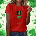 thumbnail image 2 of Camisas de Manga Corta para Mujeres Moda Casual Mujeres Camisa de Impresión Casual Cuello Redondo Pullover Tee Blusas de Manga Corta Casuales para Mujeres, 2 of 5