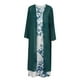 thumbnail image 4 of Vestido HUOGUO de dos piezas de chifón con estampado floral casual para mujer, 4 of 5