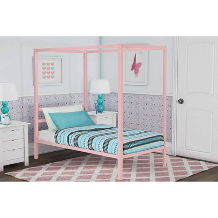 DHP Modern Metal Canopy Bed, Multiple Colors and Sizes - Walmart.com