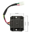 thumbnail image 4 of Universal 4 Wire Full Wave Black Motorcycle Regulator Rectifier 12v Dc Bike Quad, 4 of 5