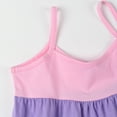 thumbnail image 5 of HILEELANG Little Girls Sleeveless Halter Strap Dress Easter Summer Cotton Swing Sundress 6Years, 5 of 6
