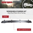 thumbnail image 4 of Yakima WindShield 40 Inch Universal Fairing w/Band Style Attachment, Black, 4 of 10