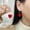 Heart Hook Style, variant on 1 Pair Of Heart-Shaped Earrings, Perfect For Diy Valentine'S Day - Elegant Luxury Red Diamond-Studded Earrings With Niche Design Aesthetic Studs