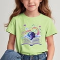 thumbnail image 2 of GreatBaby T-shirt Respirant pour Enfants à Manches Courtes pour Garçons Filles Saison de la Rentrée Col Rond Manches Courtes Hauts Décontractés Polyvalents pour l'Extérieur (Vert#4, 12 Ans), 2 of 7