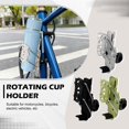 thumbnail image 2 of Bike Cup Holder Handlebar | Cup Holder for Bike | Rotating Adjustable Water Bottle Holder For, Motorcycle, Personal Transporter | Obsidian Black 1 Pack with Mounting Hardware, 2 of 7