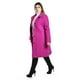 thumbnail image 2 of Abrigo recto con botones frontales Roman Fashion /Tallas Extras, 3014 (Magenta) fucsia oscuro 40, 2 of 6