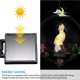 thumbnail image 4 of Lámpara De Campanas De Viento De Loro Solar Con Luz Amarilla Cálida Para Jardín De Patio Interior Advancent HA027700-03, 4 of 7