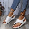 thumbnail image 4 of Women‘s Beach Gladiator Flat Sandal Slippers Buckle Open Toe Thong Sandals, 4 of 9