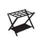 thumbnail image 1 of Portaequipajes plegable con estante, portátil, de pie de 2 niveles Negro, 1 of 9