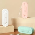 thumbnail image 3 of HUGFEGWE Compact Auto-Floss Dispenser,Portable Floss Dispenser with 10 Floss Picks for Teeth Cleaning,Portable Dental Floss Case Travel Flosser Dispenser Storage Case (3pcs, Green) CJB91-12647, 3 of 7