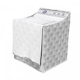 thumbnail image 3 of Abstract Washer Cover, Polka Dots Spirals and Circles on Plain Backdrop Pencil Sketch, Suitable for Dryer and Washing Machine, 29" x 28" x 40", Charcoal Grey White, by Ambesonne, 3 of 3